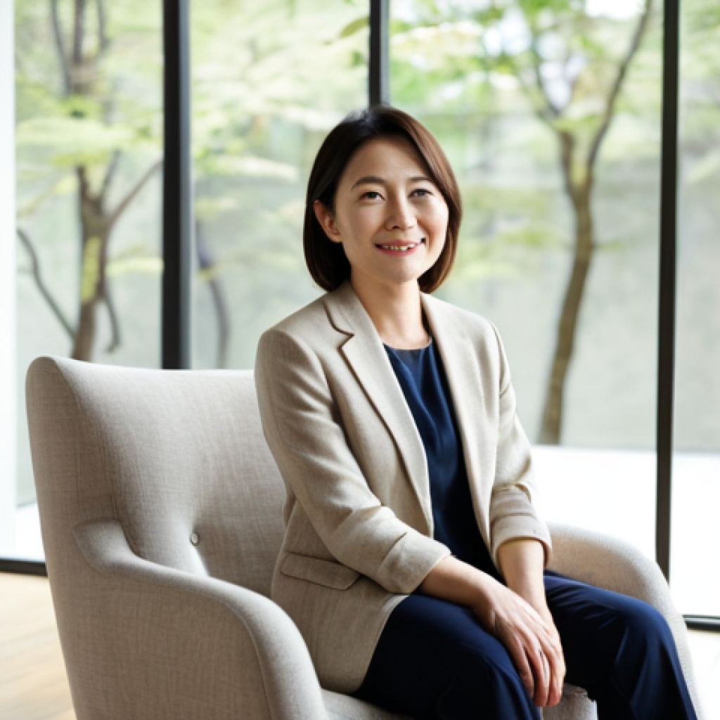 요가강사 경력 전환 사례 - Wellness Coach / Counselor**
> **Prompt:** A professional and empathetic Japanese woman in her late...