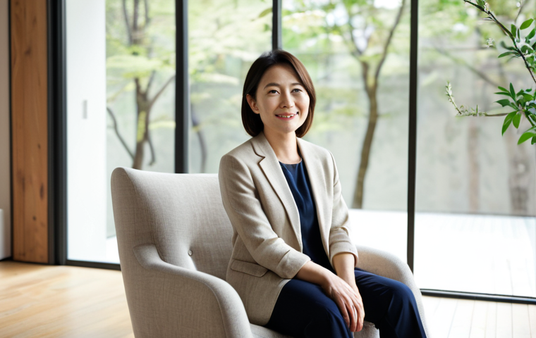 요가강사 경력 전환 사례 - Wellness Coach / Counselor**

> **Prompt:** A professional and empathetic Japanese woman in her late...