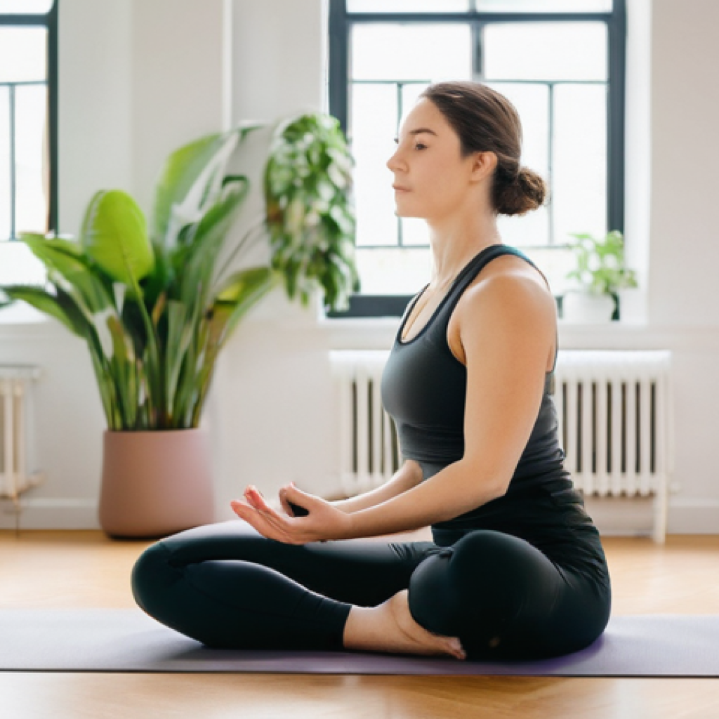 요가강사 심리 요가 지도 - **Prompt:** A compassionate female yoga instructor, in her late 30s to early 40s, with a warm and em...