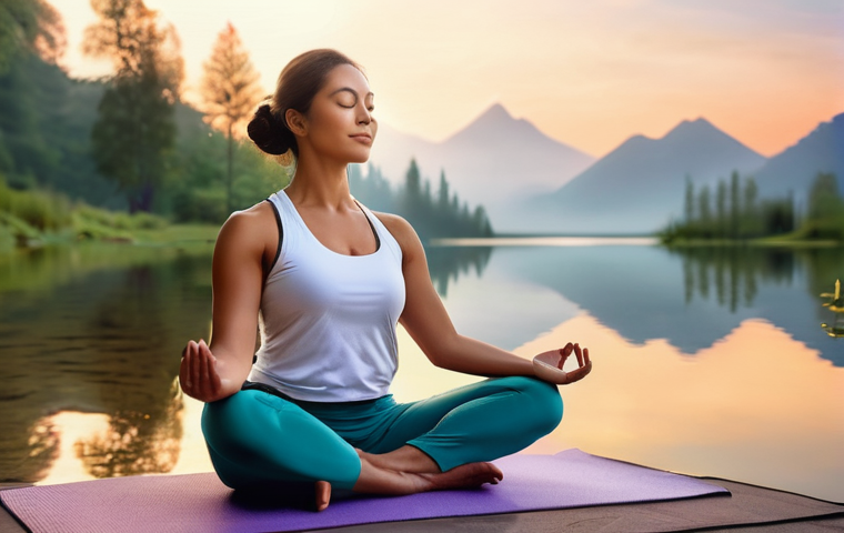 요가강사로서의 지속 가능성 - **A dynamic composite image featuring a female yoga instructor, early 40s, seamlessly transitioning ... 요가강사로서의 지속 가능성 - **A dynamic composite image featuring a female yoga instructor, early 40s, seamlessly transitioning ...